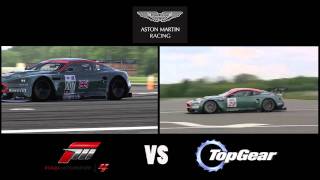 Forza Motorsport 4 vs Top Gear  Aston Martin Racing DBR9 [upl. by Robbert]