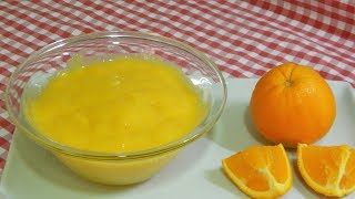 Cómo hacer crema pastelera de naranja para rellenar tartas y pasteles [upl. by Noek]