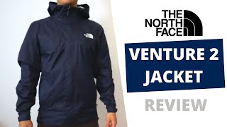 BEST Packable Rain Jacket North Face Venture 2 Jacket  Review Sizing Pros and Cons [upl. by Aihsile254]