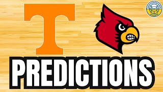 Tennessee vs Louisville PREDICTION  2024 SEC Basketball Predictions [upl. by Ynohtnanhoj779]