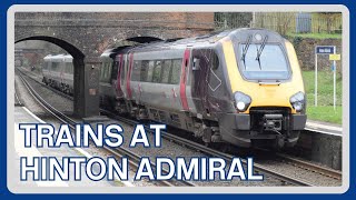 TRAINS at HINTON ADMIRAL railway station [upl. by Toma294]