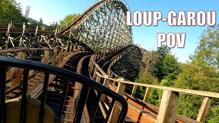 Front Seat LoupGarou POV Walibi Belgium  Wavre Belgium [upl. by Ecyaj]