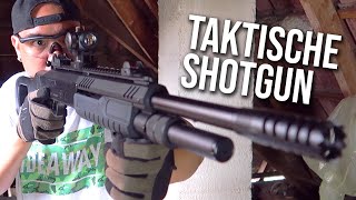 STF 12 Fabarm Airsoft Shotgun Review  Deutsch [upl. by Swann694]