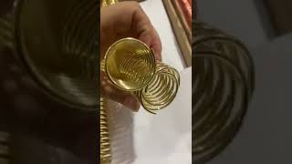 Spot Inner Diameter 19MM GoldPlated Wire Binding Coil Spiral Coil Suitable For Notebook [upl. by Iverson]