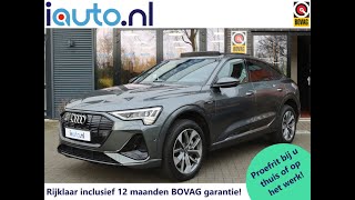 Audi ETron Sportback 55 quattro SLine  Daytona Grey metallic  Optic Black  Pano [upl. by Prebo]