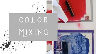 Custom Color Mixing for Block Printing [upl. by Sevik]