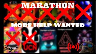 FNAF MARATHON LIVE HELP WANTED PT 2 Day 7 [upl. by Htiekram]