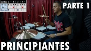 🥁 BATERÍA PARA PRINCIPIANTES  20 Ejercicios Básicos  CLASES DE BATERÍA  PARTE 1 [upl. by Eseuqram501]