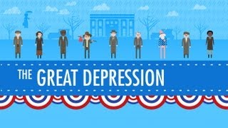 The Great Depression Crash Course US History 33 [upl. by Ainafets]