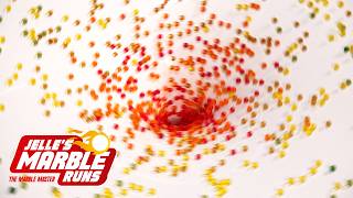 2000 Marbles spinning in GIANT funnel SATISFYING effect [upl. by Brucie384]