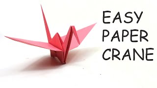 How To Make a Paper Crane  Origami Crane Easy  Step by Step Tutorial [upl. by Elokcin]