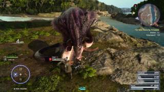 FINAL FANTASY XV  Midgardsormr Boss Fight l Level 54 Snake Boss Gameplay l PS4 Pro [upl. by Dumah]