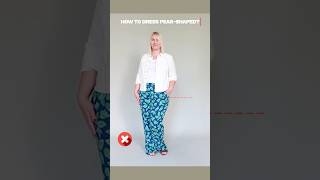 Styling tip for pearshaped body type fashiontips [upl. by Silra]