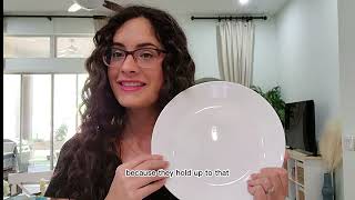 Indestructable Dinnerware Can it be true Corelle Dinnerware Review [upl. by Anerbas]