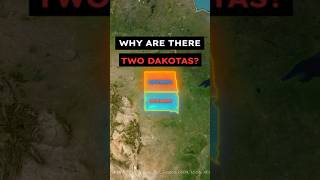 Why are there two dakotas shorts usa geographyfacts map dakota northdakota southdakota [upl. by Solokin]