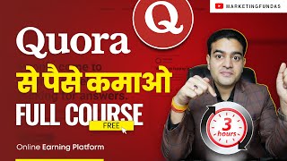 Quora Complete Course in Hindi  Learn How to Use Quora and Earn Money Online quora [upl. by Atika]