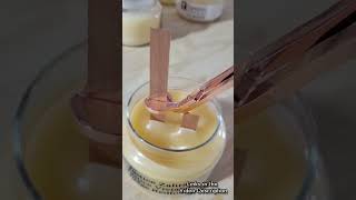 Wood Wicks for DIY Candles  Smokeless and Natural Crackling [upl. by Sad]