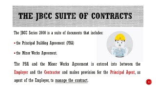 JBCC Series 2000 Suite of Contracts [upl. by Gualtiero]