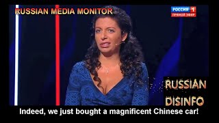 Margarita Simonyan boasts of buying fake shoes and Chinese cars [upl. by Saravat]