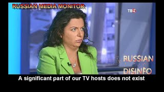 Margarita Simonyan says many RT hosts do not exist [upl. by Darce]