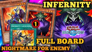 Infernity Broken Board  INFERNITY LINK  CONSISTENCY With Fusion Combo  YuGiOh Duel Links [upl. by Eran]