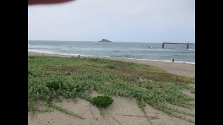 鳥取空港西側の海岸 Coast in the west of Tottori Airport [upl. by Fleurette]