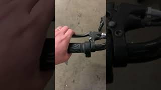 SKRT 350W Electric scooter Black how to fix brake problemfront and rear brake [upl. by Nirda]