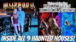 Halloween Horror Nights 2024  INSIDE ALL 9 Houses Universal Studios Hollywood [upl. by Jemima477]