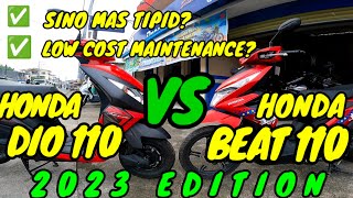 HONDA DIO 110  2023 MODEL VS HONDA BEAT 110 STD 2023 MODEL [upl. by Karil]