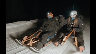 La luge nocturne aux Diablerets [upl. by Hiram]