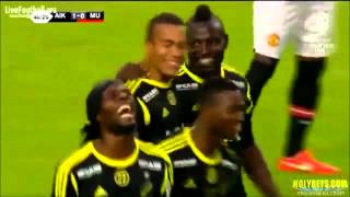 AIK vs Manchester United  All the Goals and Highlights wenglish commentary [upl. by Lekram]