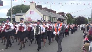 Aughrim Rose Of Derry Accordion Band  12th July 2016 [upl. by Raynah]