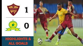 STELLENBOSCH VS MAMELODI SUNDOWNS 10 MTN8 LEG 22 SEMIFINALS AGG 20 HIGHLIGHTS amp GOALS 2024 [upl. by Jane647]