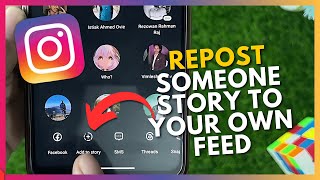 How to Repost Someone Elses Instagram Story to your own Feed [upl. by Pinzler]