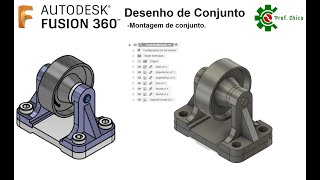 Tutorial  Fusion 360  Projeto e Montagem de Conjunto Mecânico  Parte 6  Montagem do conjunto [upl. by Ulises]