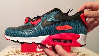 Air Max 90 Infrared Snake Anniversary Sneakers [upl. by Ahseinar]