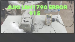 juki LBH1790s button hole machine error 915jukibutton hole915error [upl. by Innig]