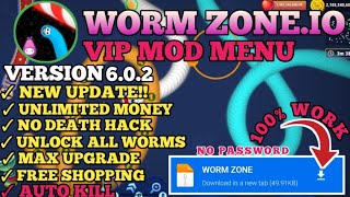 NEW UPDATE Worms Zone MOD APK V602  Unlimited Coins amp Unlock All Skin Mediafire Link 100 Work [upl. by Gothard969]