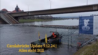 Carolabrücke Update 91224  Abrissarbeiten vorläufig gestoppt [upl. by Camfort485]