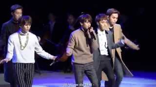 Fancam BEAST 141127  1230 mainly Junhyung focus Ministry of National Defense Band [upl. by Ynohtnacram]