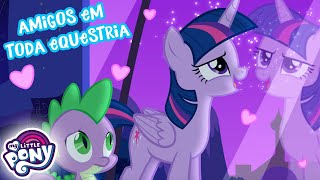 My Little Pony A Amizade é Mágica Amigos em toda Equestria  MLP FiM [upl. by Idolah]