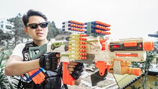 LTT Nerf War  Captain SEAL X Warriors Nerf Guns Fight Crime Group Dr Ken Arrest Crazy Boss [upl. by Elay]