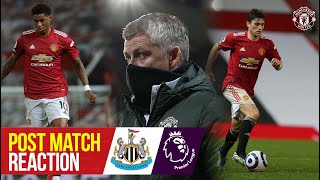 Solskjaer Rashford amp James react to win  Manchester United 31 Newcastle United  Premier League [upl. by Lail217]