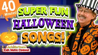 Super FUN Halloween Songs for Kids  40 Minutes of Educational Halloween Songs  Jack Hartmann [upl. by Hteazile]