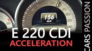 Acceleration 0160 KMH  Mercedes E 220 CDI class E 2014 [upl. by Tala945]