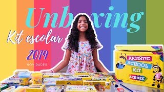 Material escolar 2019  Unboxing kit artÍstico ACRILEX [upl. by Olsewski]