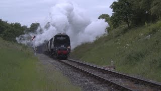 34007 Wadebridge amp 34092 Wells feature in 30742 Charter at the GWR 30 May 2015 [upl. by Frierson]