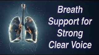 Breath Support for Strong Clear Voice Diaphragm Breathing and Exercises Voice Therapy [upl. by Flavius746]