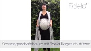 Fidella  Babybauch mit dem Tragetuch stützen [upl. by Eenhpad]