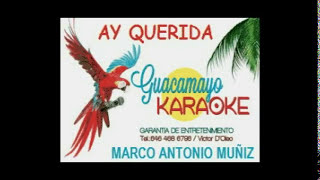 MARCO ANTONIO MUÑIZ AY QUERIDA KARAOKE EXCLUSIVO [upl. by Corron]